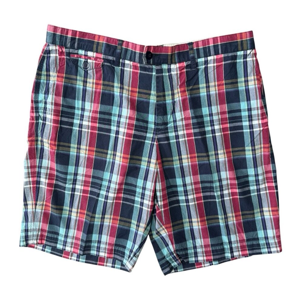 Lacoste Bermuda Shorts Mens US 38 Multicolor Plaid Lightweight
